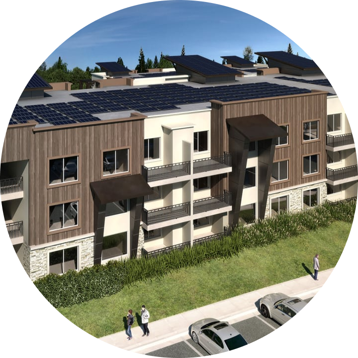 ansamblu rezidential solar panouri fotovoltaice acoperis